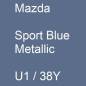 Preview: Mazda, Sport Blue Metallic, U1 / 38Y.
